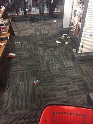 Hey manager, go do something about your store. Carpet is disgusting and jewelry and shit all over.