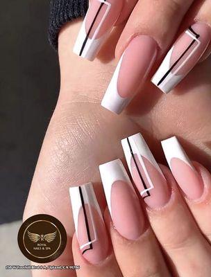 Deep curved French Tips