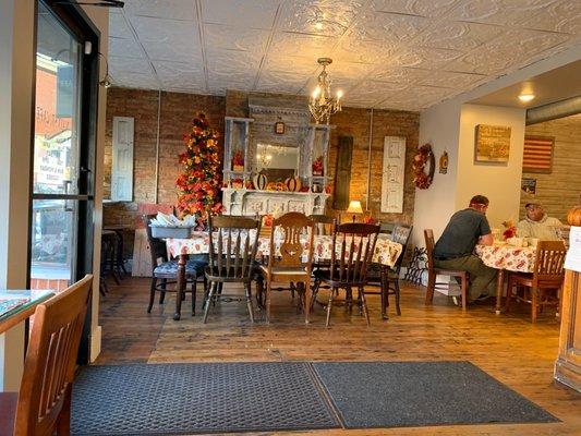 Part of the dining area