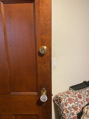 New deadbolt Fresh installation