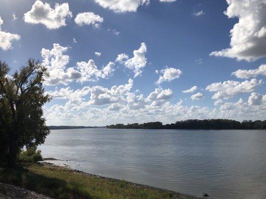 Ohio River from the boat launch ramp