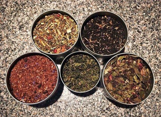 Assorted teas from our weekly tea flights!