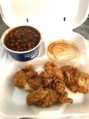 Baked beans and Love Me Tenders