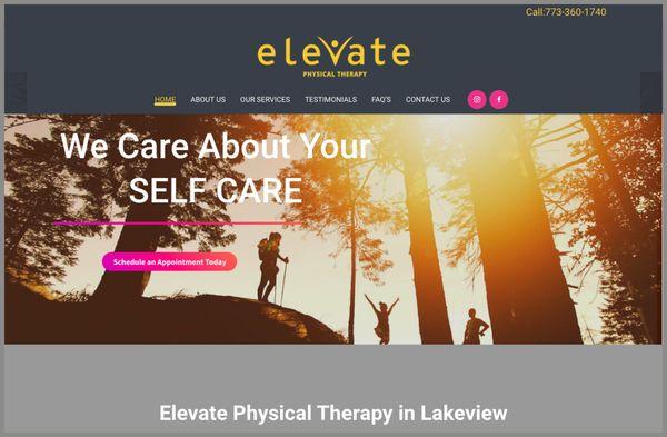 See the site in action:
  http://elevatephysicalthera­p­ychicago.com