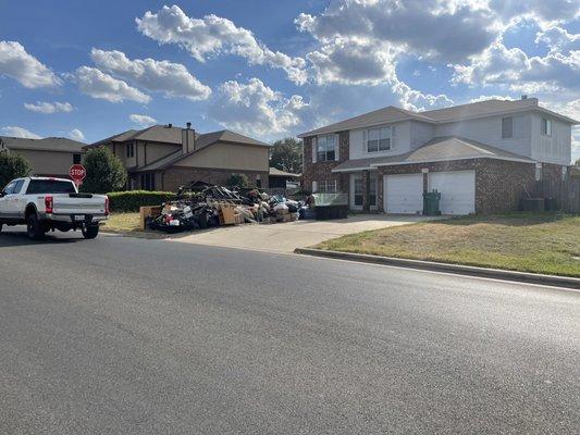 Front of home after eviction