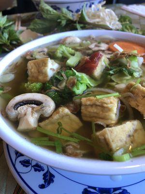 Tofu veggie pho