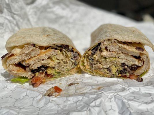 #2. South Western Chicken Wrap