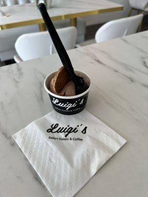 Hazelnut gelato