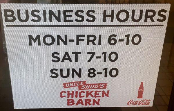 Business Hours.