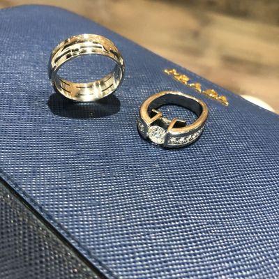 Polished up our wedding rings - looks brand new!