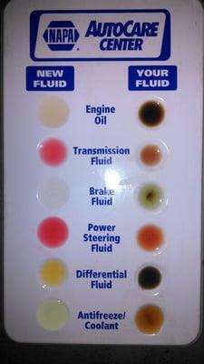 Fluid samples from a customers vehicle. Don't neglect the fluids in your vehicle. With proper maintenance today's vehicles ca...