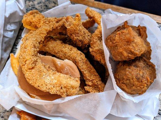 Fried Catfish + Shack Balls