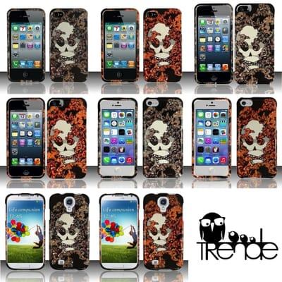 The Smokin' Skull case, available for the iPhone 4/4s, iPhone 5, iPhone 5c, and Samsung S4