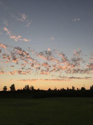 The beauty of God's creation above the school