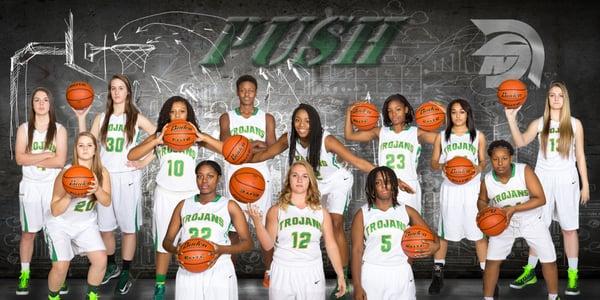 Sports Photography - Newman Smith women's basketball poster