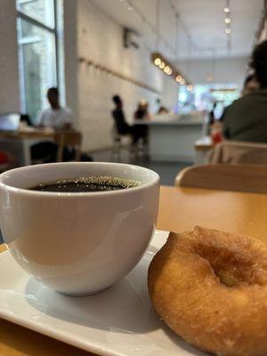 Coffee and donut