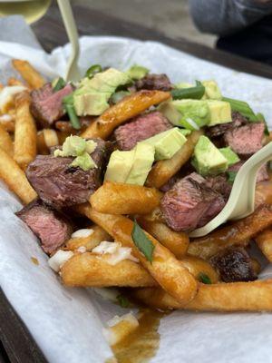 Grilled steak and gravy fries