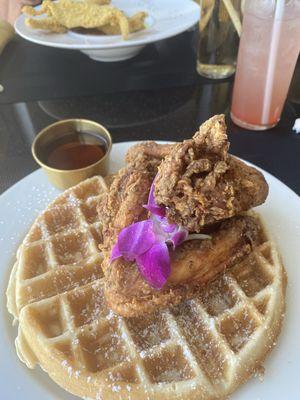 Chicken and waffles