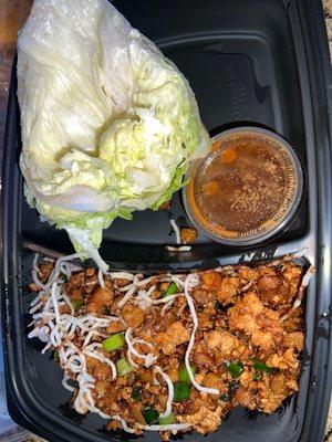 Chicken lettuce wrap