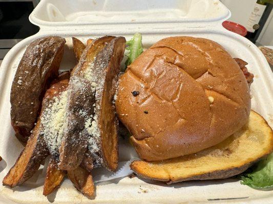 Smash Burger with Fries