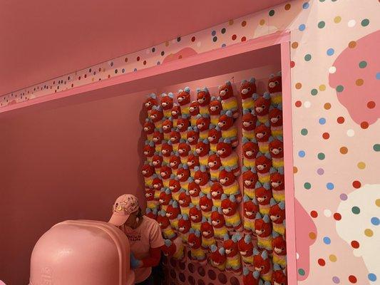 Game room with cotton candy