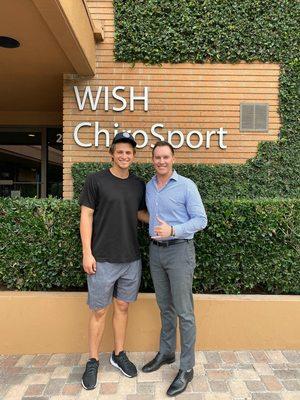 Dr. Wishmyer & Corey Seager of Los Angeles Dodgers