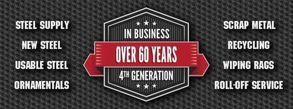 over 60 years in the business