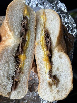 Steak egg and cheese