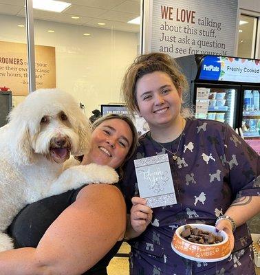 Brooke, Cash and me after our most recent visit