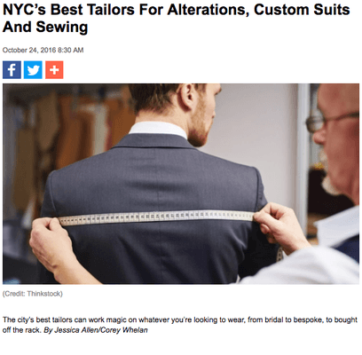 CBS BEST TAILORS IN NYC