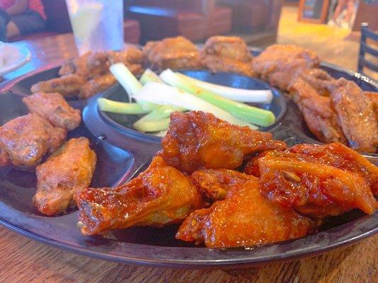 General Chicken (front), Flaming Parmesan (all the rest)