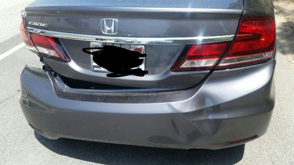 Bumper damage