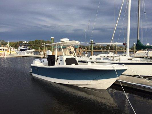 My boat before I left Palm Cove Marina...they lost the prettiest boat in the marina!