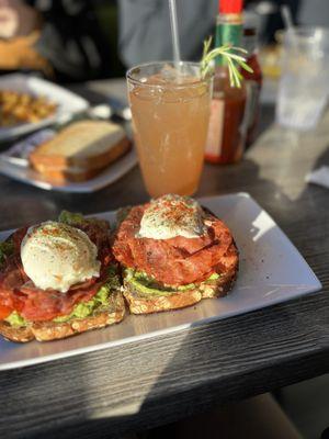 Avocado toast with capicola