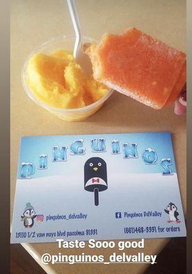 Paleta de Mango  y Chamoy  
Nieve De mango