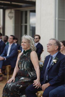 Wedding at Domaine de Canaille France; dress by Mi Jong Lee