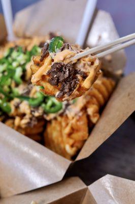 Bulgogi Waffle Fries Food IG: @nomswithsabs