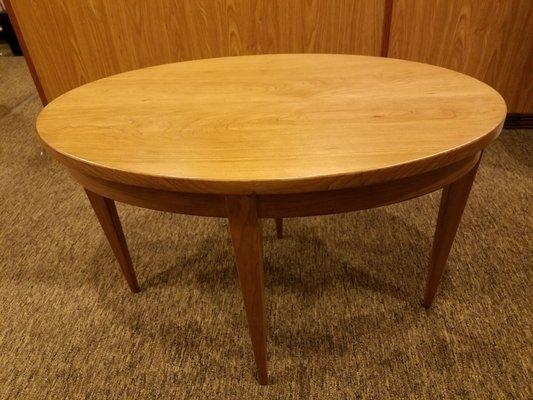 Custom Cherry Oval Coffee Table