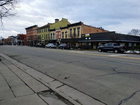 Looking East on Chicago in Downtown Tecumseh