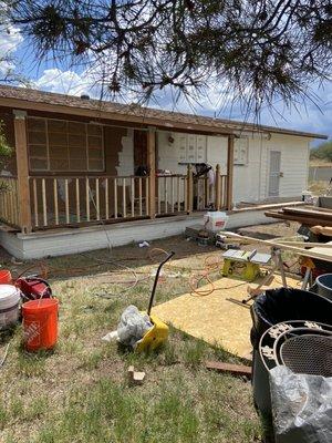 Built porch