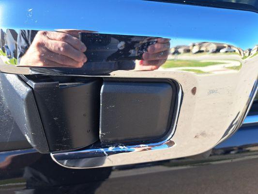 Bug guts on drivers side mirror