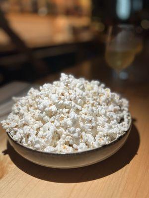 Not your regular popcorn. Smoked duck fat popcorn. This is elite!