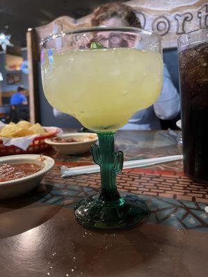 Margarita cactus glass