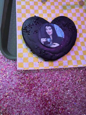 Gluten free Morticia cookie left my lips black and heart warm on this -15 degree day.