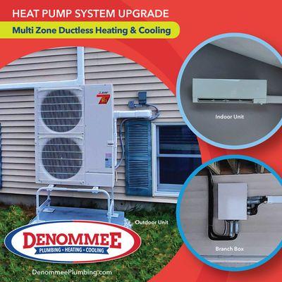 We have the expertise and proven processes to properly install, service and repair multi-zone ductless mini split heat pump systems.