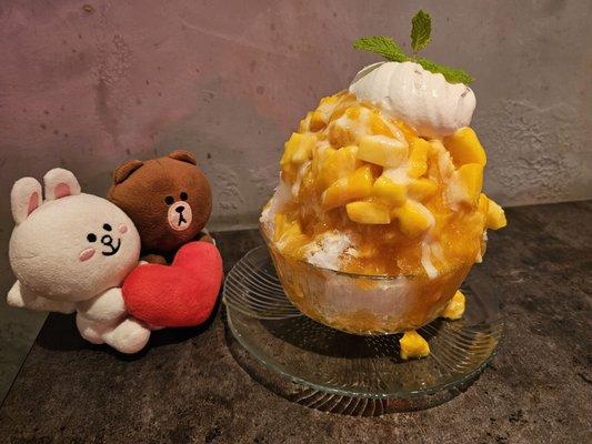 Mango Kakigori - fluffy shaved ice!