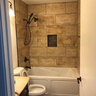 Custom Shower Wall we recently finished up!