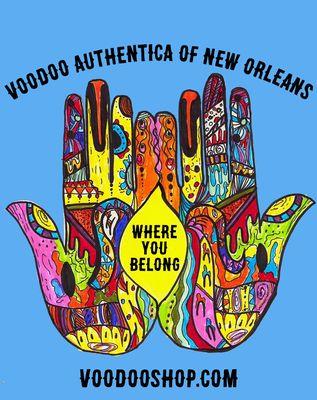 At Voodoo Authentica, all are welcome and everyone belongs! My daughter, Lily Evangeline, created this meaningful symbol!! Proud Mama!