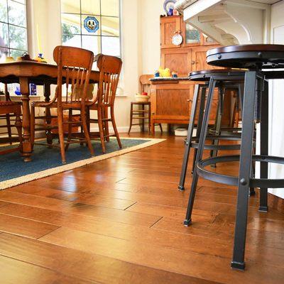 Hardwood Flooring in Dining Area