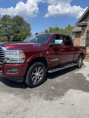 Exterior detail on ram longhorn!